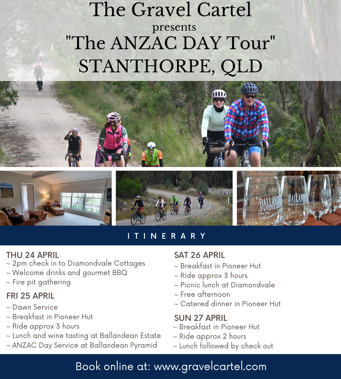 ANZAC Day Tour 2025 - Stanthorpe