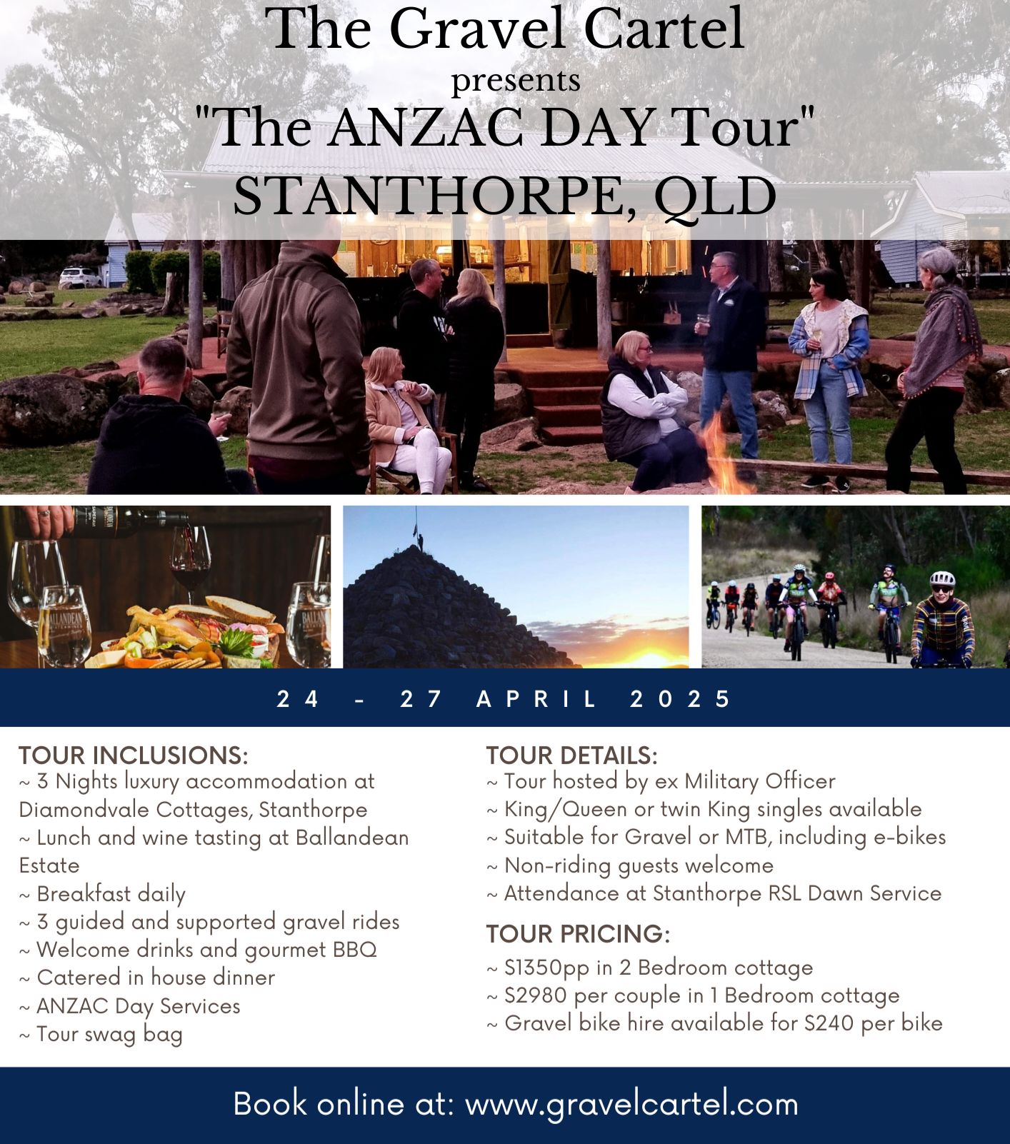 ANZAC Day Tour 2025 - Stanthorpe